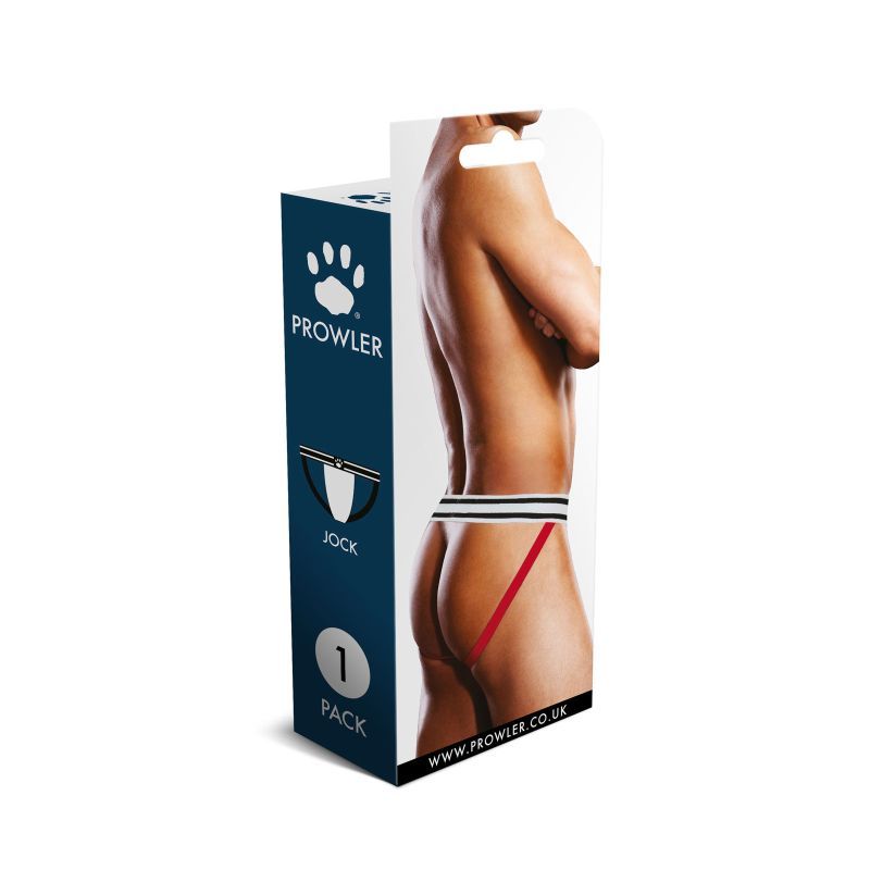 Affordable quality Prowler Jock Red/White  from Prowler by Discreet Intimate Essentials with Discreet Delivery 