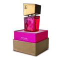 Shiatsu Pheromone Fragrance Woman Pink 15ml bottle on a box, highlighting its attractive design and captivating scent.