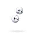 Silver metal vaginal balls measuring 3cm, made from high-quality steel, designed for enhanced vaginal stimulation.