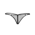 Soft tulle G-String panty with push-up effect and clasp opening on sides, made of sheer tulle mesh.