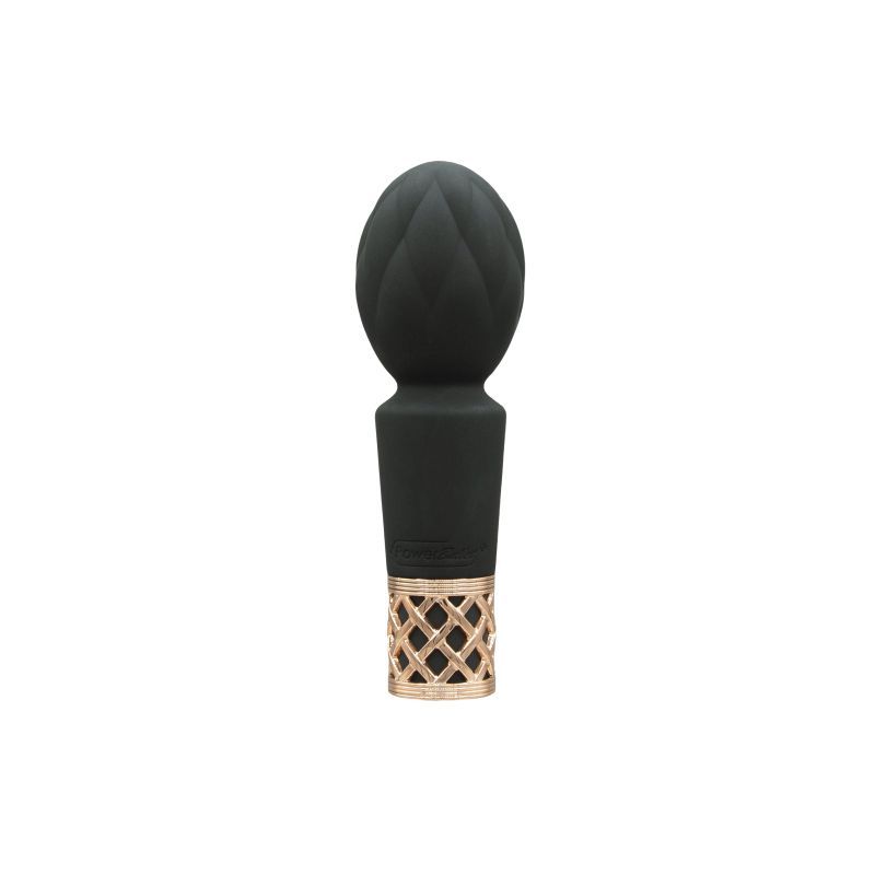 Pillow Talk Secrets Pleasure Wand, a petite clitoral vibrator with quilted design and PowerBullet motor for intense pleasure.