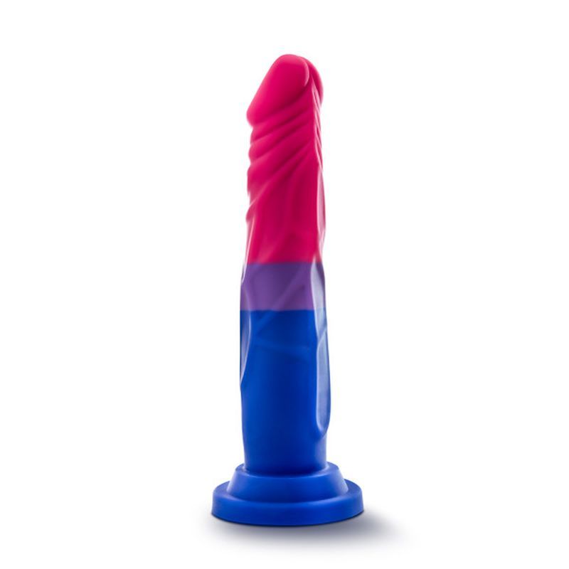 Avant Pride P8 silicone dildo for pleasure with a colorful design and realistic details.