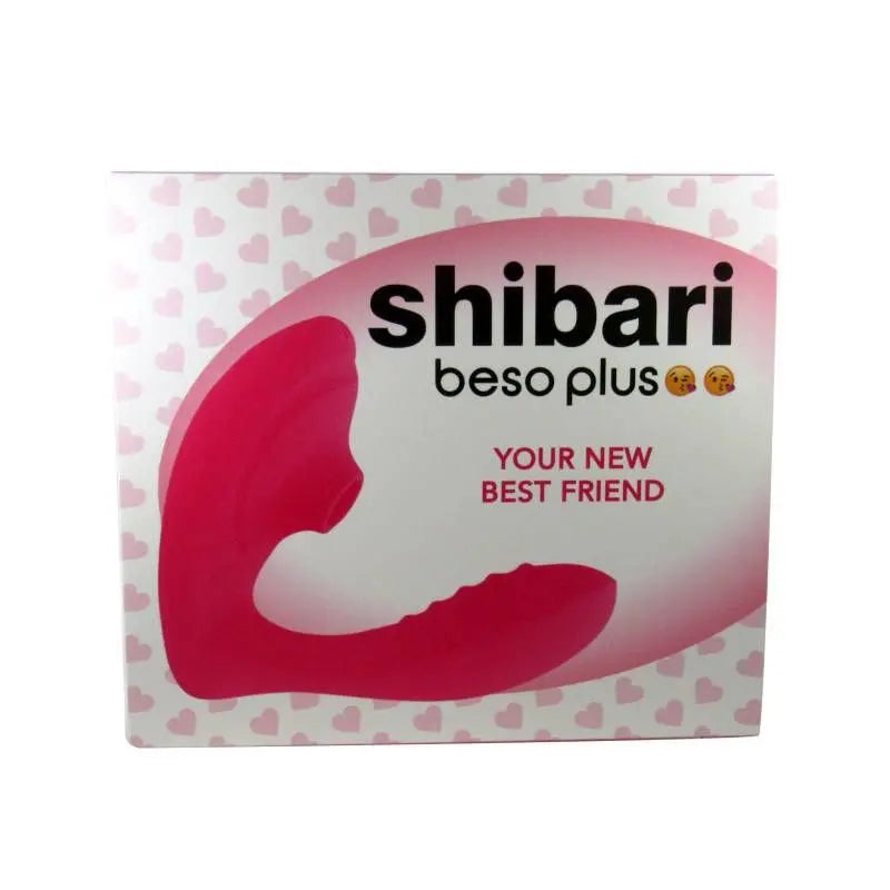 Shibari Beso Plus G-Spot and Clitoral Vibrator Pink Shibari Discreet Intimate Essentials.