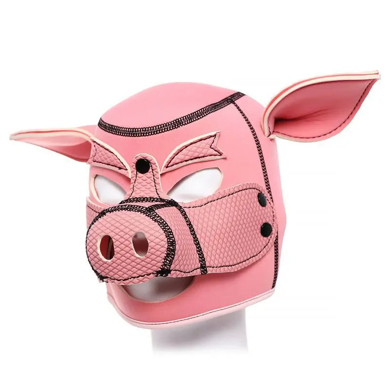 Neoprene Pig Mask Pink Daytona Discreet Intimate Essentials.