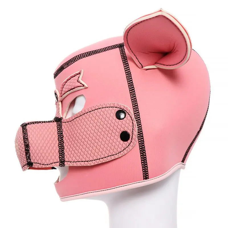 Neoprene Pig Mask Pink Daytona Discreet Intimate Essentials.