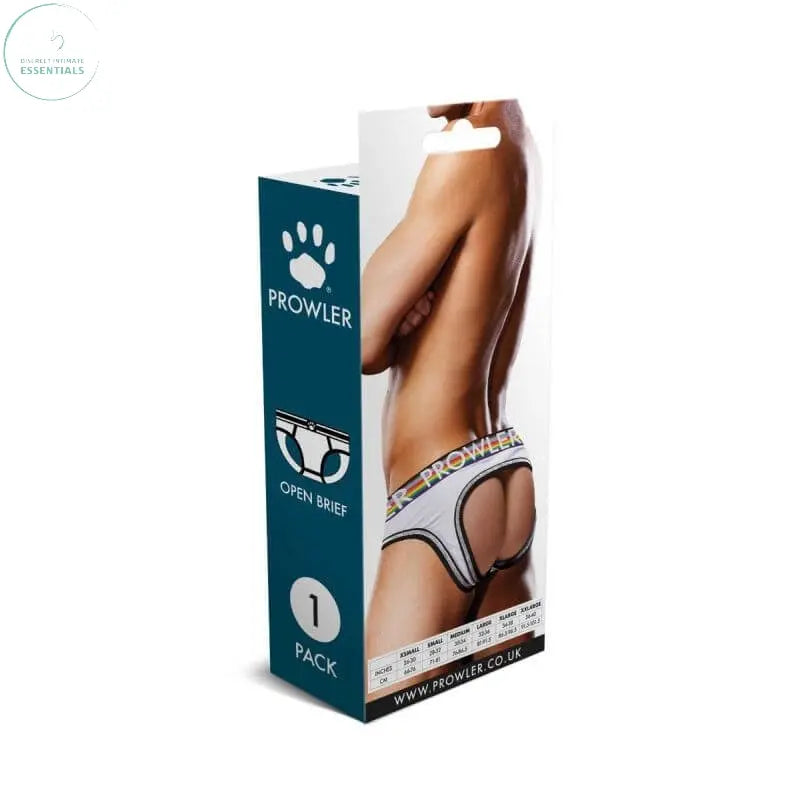 Affordable quality Prowler Oversized Paw Open Back Brief White  from Prowler by Discreet Intimate Essentials with Discreet Delivery 