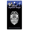 Boob Inspector Badge displayed on packaging, perfect for parties and intimate essentials for her.