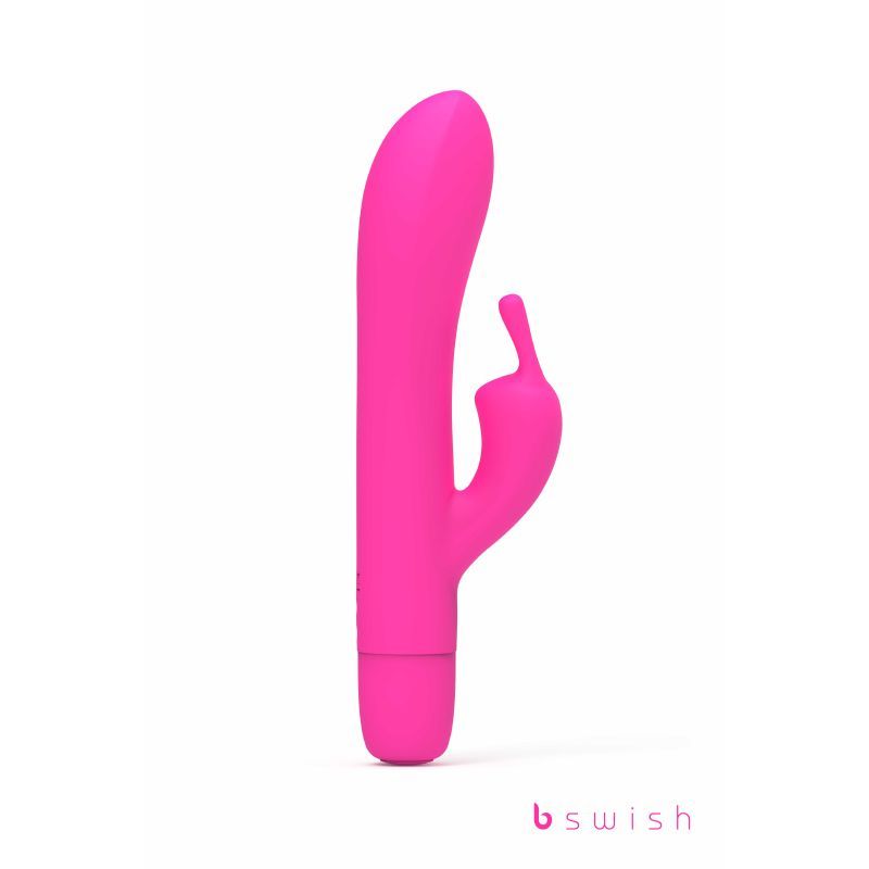 Bwild Bunny Classic Infinite rechargeable rabbit vibrator in vibrant pink color with dual motors and 8 vibrating modes.
