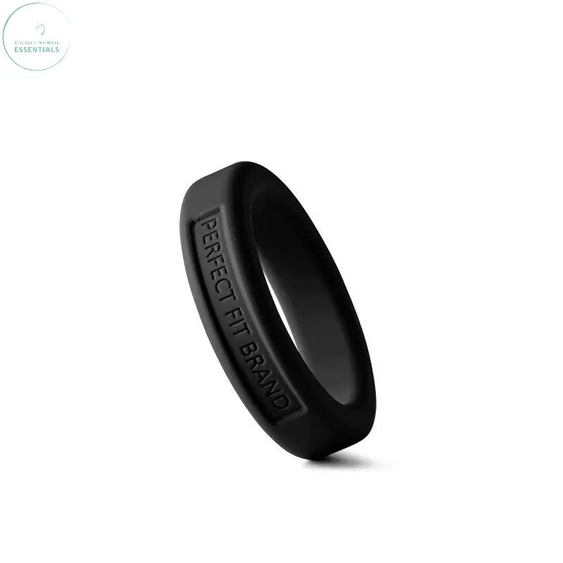 Affordable quality Classic Silicone Medium Stretch Penis Ring 36mm Black  from PerfectFit by Discreet Intimate Essentials with Discreet Delivery 