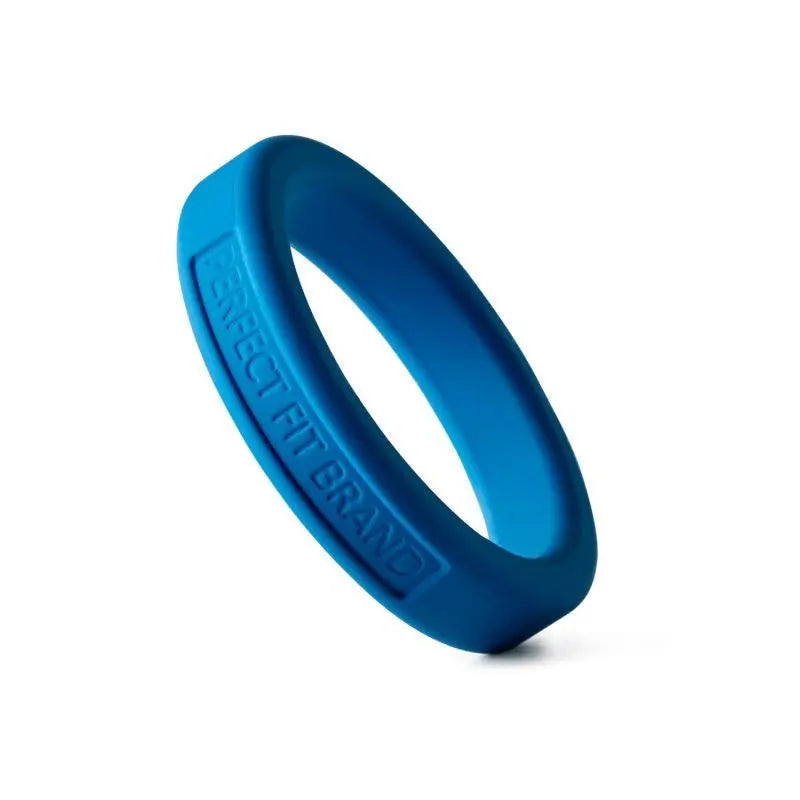 Classic Silicone Medium Stretch Penis Ring 44mm Blue PerfectFit Discreet Intimate Essentials.