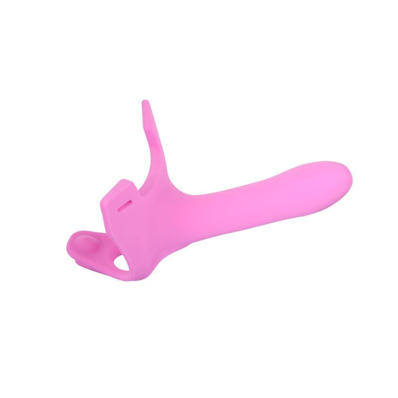 Zoro Strap-On 6.5in Pink, a strap-on dildo with body contour design for superior comfort and control.