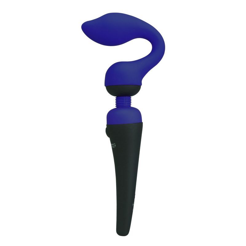 PalmSensual massager heads blue attachment for enhancing the PalmPower massager experience.