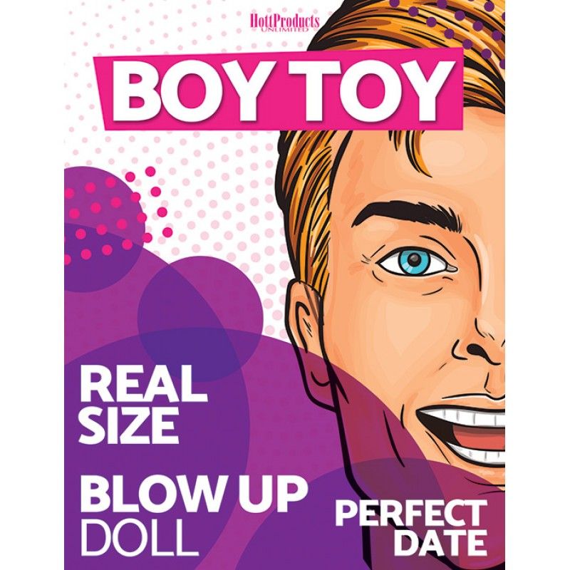 Boy Toy Sex Doll Male - Real Size Blow Up Doll for the Perfect Date with vibrant graphic design.
