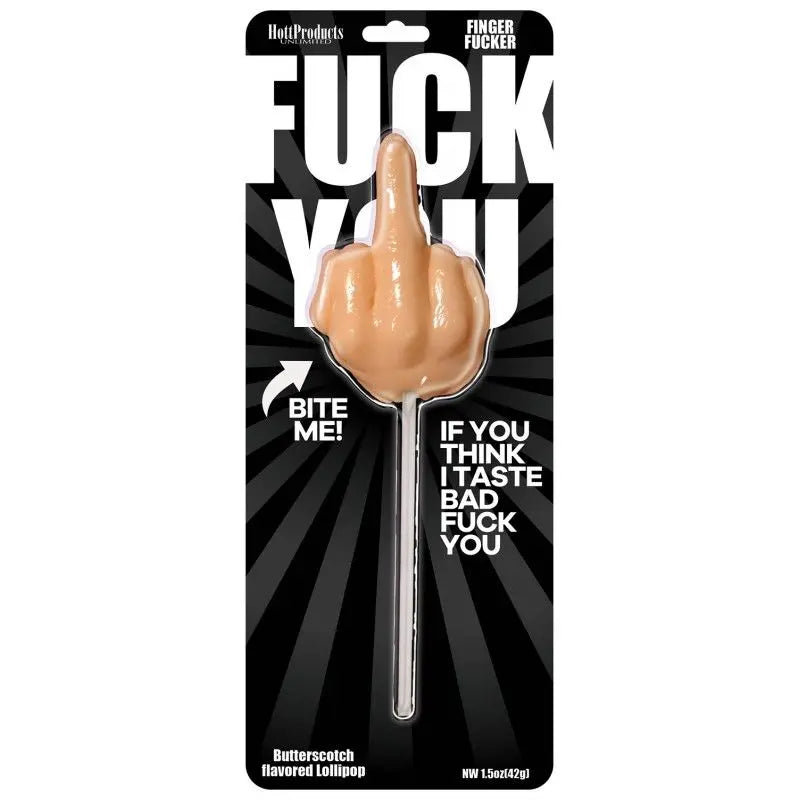 Affordable quality Fuck You Finger Fucker Lollipop  from Hott Products by Discreet Intimate Essentials with Discreet Delivery 