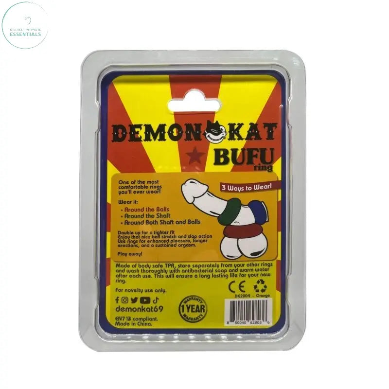 Affordable quality BuFu Ring Orange  from Demon Kat by Discreet Intimate Essentials with Discreet Delivery 