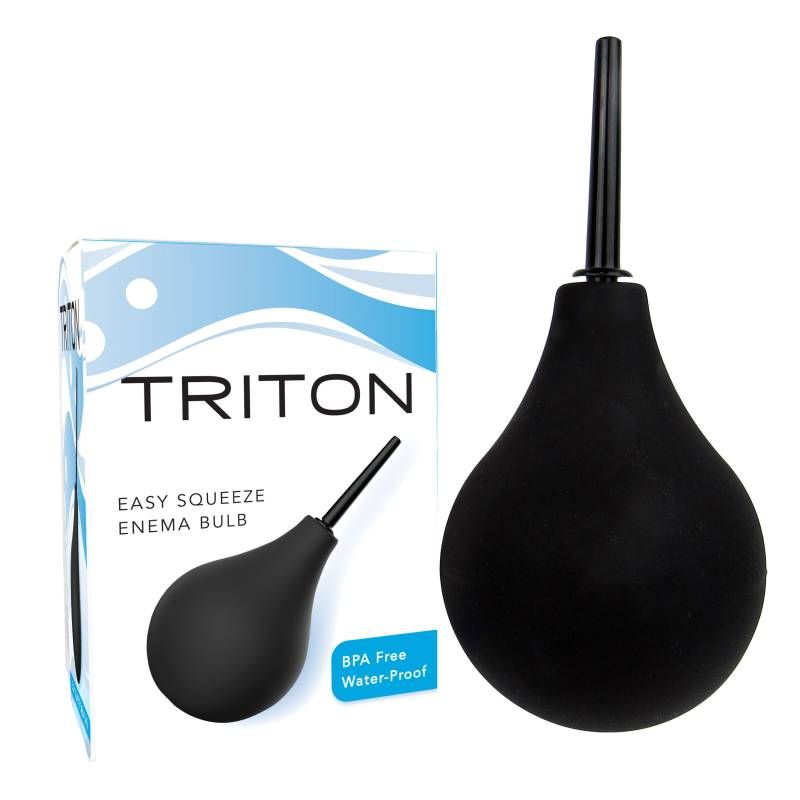 Triton Easy Squeeze Enema Bulb, BPA free, waterproof, perfect for intimate essentials and personal care.