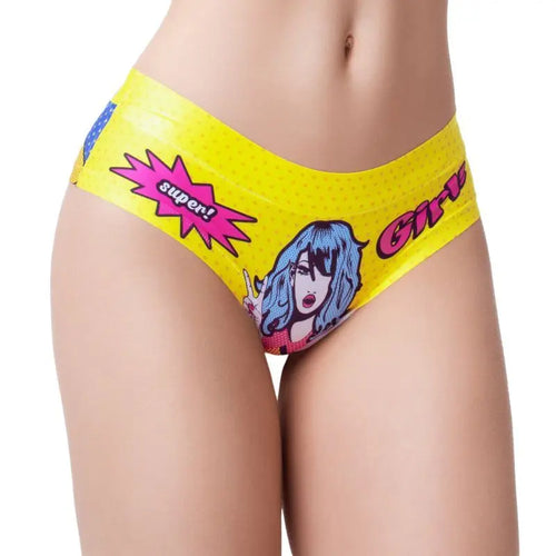Comic Fans Yellow Slip Mememe Lingerie Discreet Intimate Essentials.