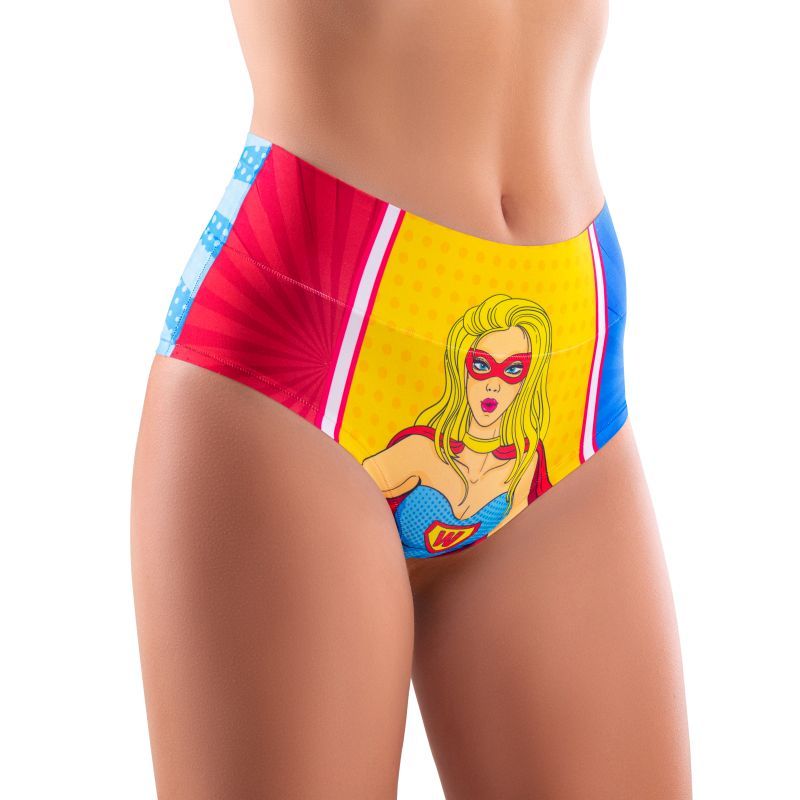 Comics Wonder Girl Hi-Briefs in colorful design, featuring comfortable lingerie hi-briefs for a seamless fit.