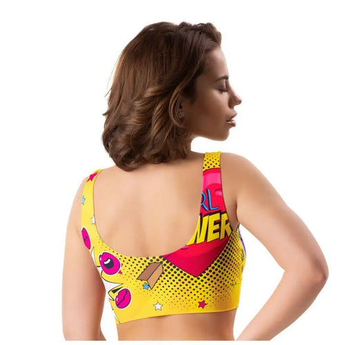 Comics Insta Crop Top Mememe Lingerie Discreet Intimate Essentials.