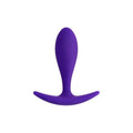 Violet anal plug for beginners, petite silicone anal plug suitable for all experience levels.