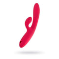 JOS Enila Dual Ended Stimulator, a dual ended vibrator for G-Spot and clitoral stimulation in pink silicone.