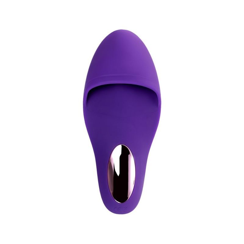 JOS Swizzy Clitoral Stimulator in purple silicone with a sleek design and shiny nozzle.