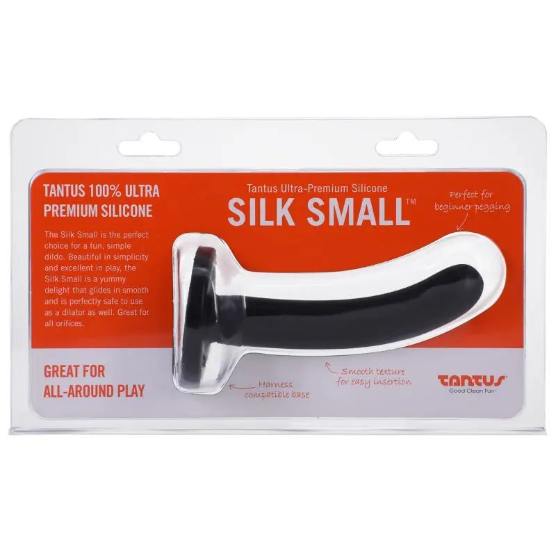 Silk Dildo Small Onyx Tantus Discreet Intimate Essentials.