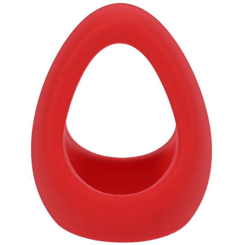 Stirrup silicone cock ring crimson for enhanced erections designed for durability and comfort.