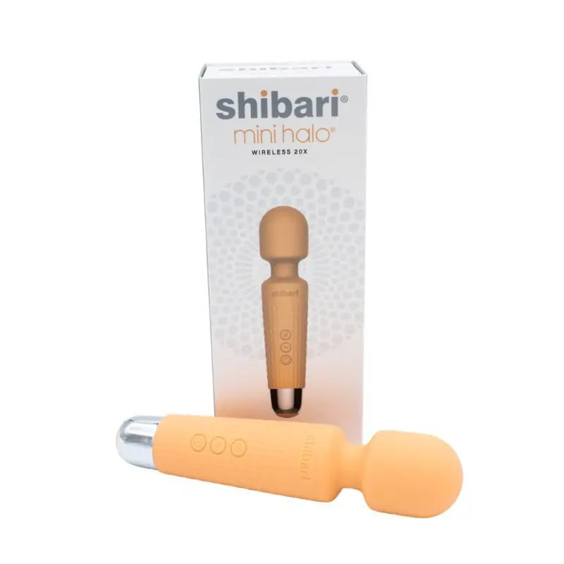 Shibari Mini Wand Halo 20X Peach Shibari Discreet Intimate Essentials.