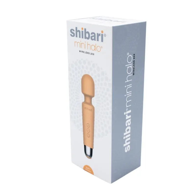 Shibari Mini Wand Halo 20X Peach Shibari Discreet Intimate Essentials.