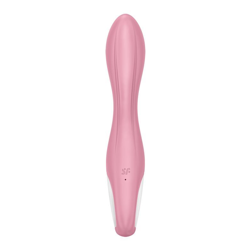 Satisfyer Air Pump Vibrator 2 Light Red, featuring an inflatable shaft and powerful vibrations.