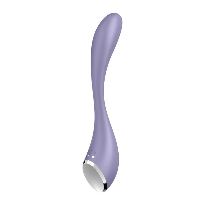 G-Spot vibrator with app control in elegant lilac design, offering flexible stimulation.