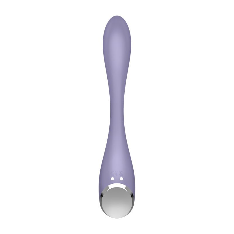 Satisfyer G-Spot Flex 5+ Lilac, a flexible G-spot vibrator designed for double stimulation and app control.