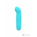 Bcute Curve Infinite Classic electric blue vibrator with a curved tip for targeted pleasure.