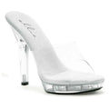 Slip On Sandal Clear 5in Ellie Shoes Discreet Intimate Essentials.