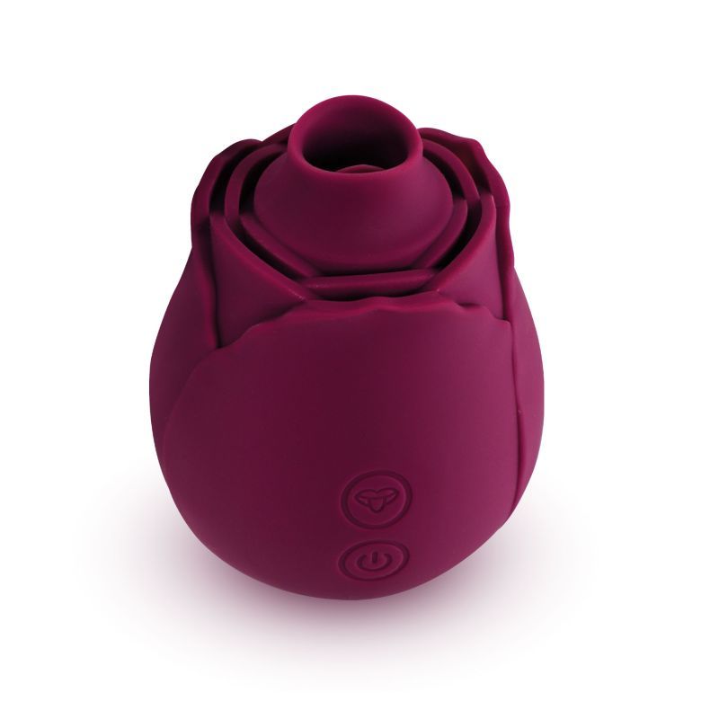 Skins Rose Buddies The Rose Flutters, a clitoral vibrator with flicking action, featuring a charming rose design.