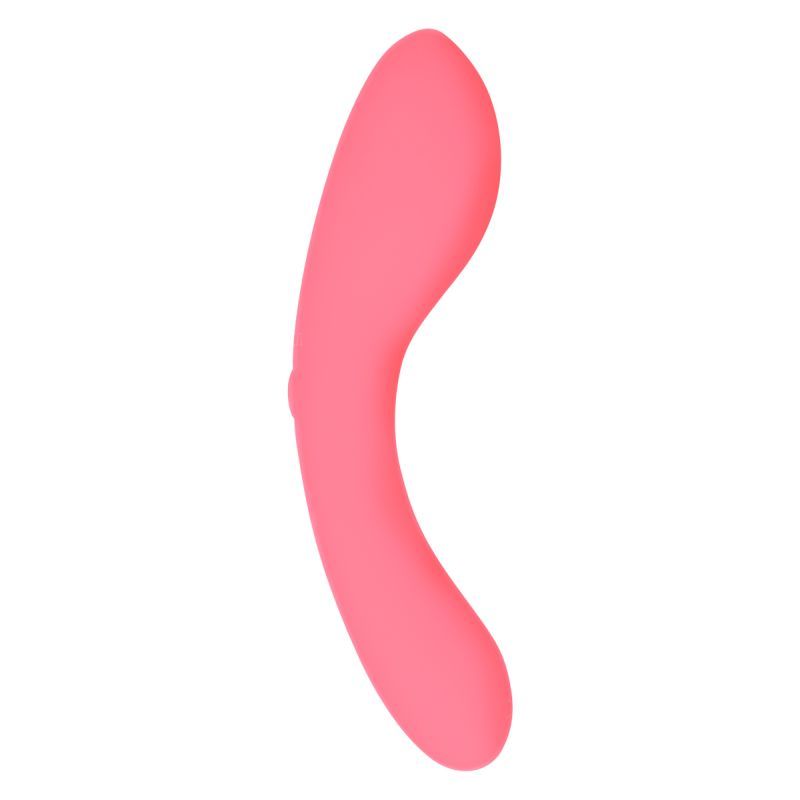 The Mini Swan Wand Pink, a pink silicone wand, USB rechargeable, waterproof, with incremental speed settings.