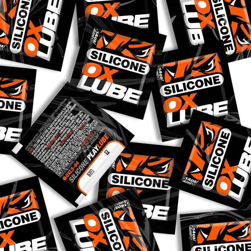 THICK Silicone OXLube 50 Pk Sachets OxBalls Discreet Intimate Essentials.
