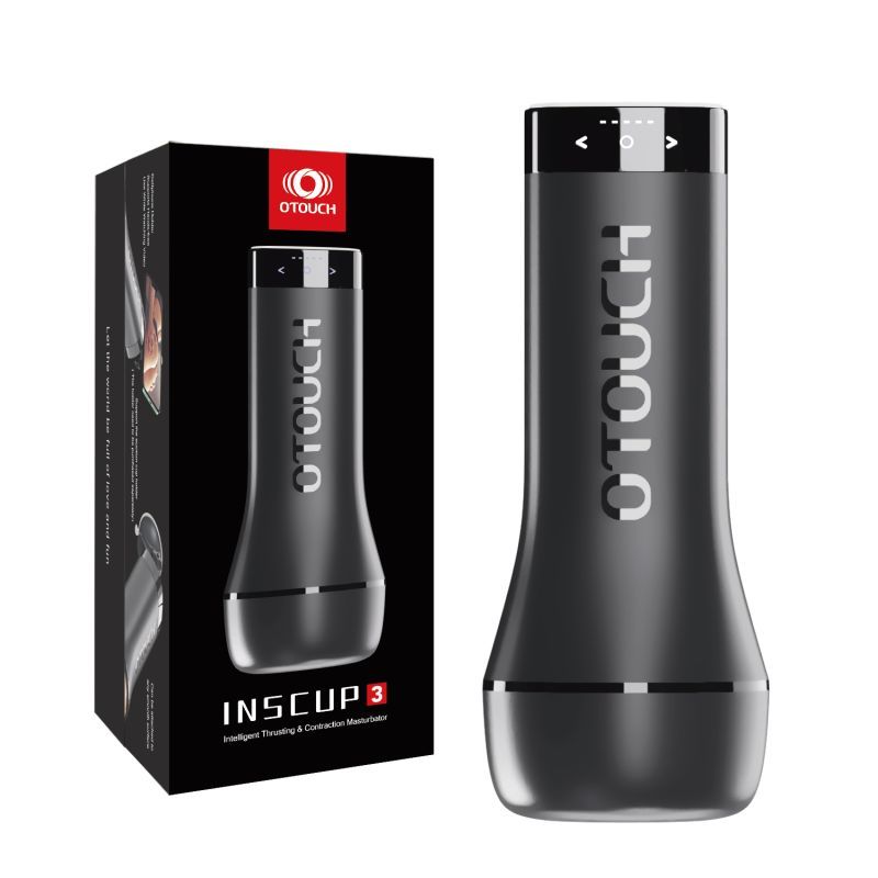 Inscup 3 Thrusting and Contraction Masturbator packaging and product image for adult novelty