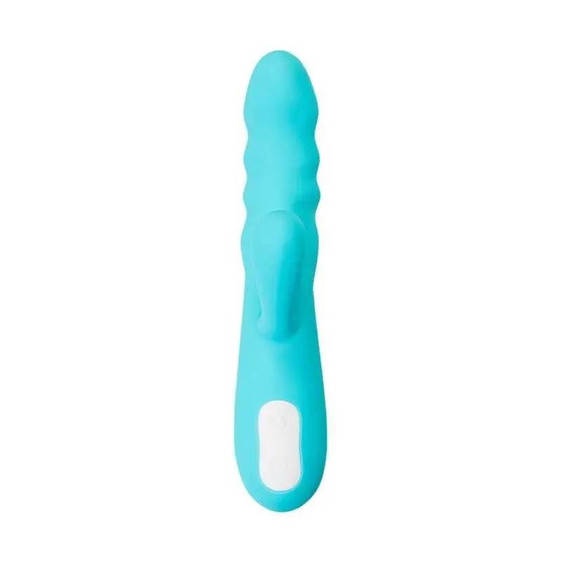 JOS Merry Swirl Rotating Shaft Rabbit Vibrator Blue JOS Discreet Intimate Essentials.