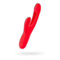 JOS Patti Moving Tongue Rabbit Vibrator Red, a premium red vibrator for G-spot stimulation and clitoral pleasure.