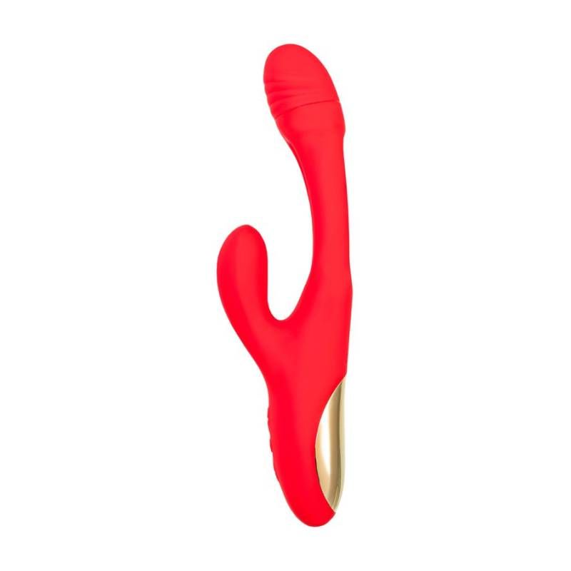 JOS Patti Moving Tongue Rabbit Vibrator Red - premium sex toy for intimate stimulation and pleasure.