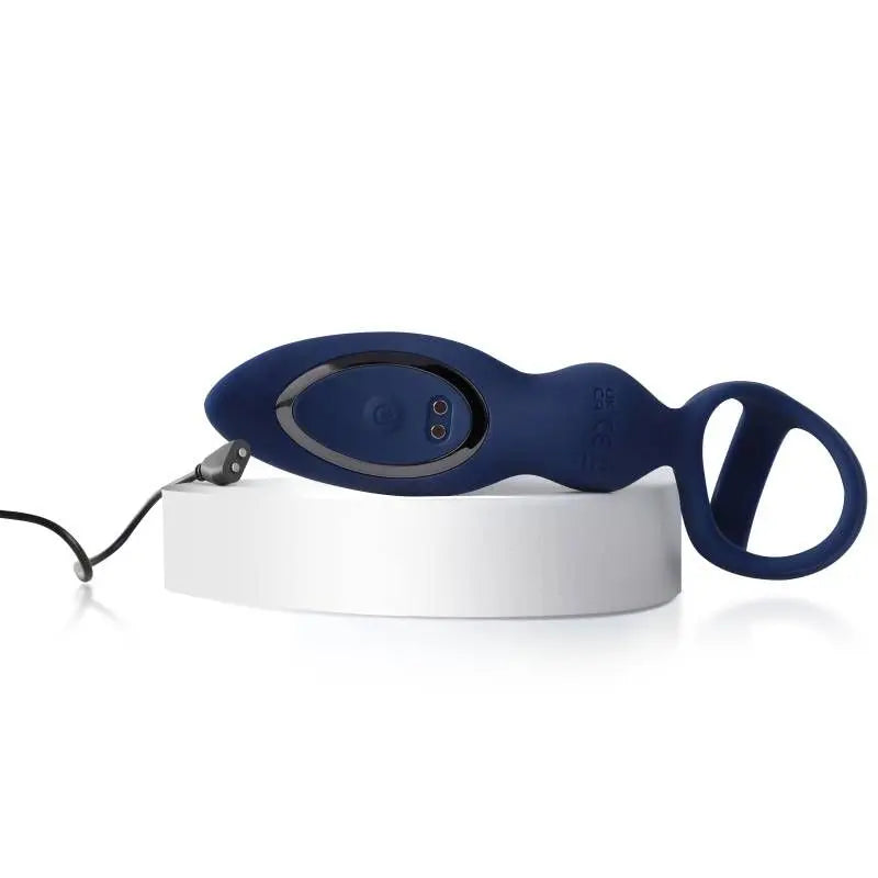 Affordable quality Ring n Rear Dual Thrusting Anal Probe with Cockring and Remote  from Arosum by Discreet Intimate Essentials with Discreet Delivery 