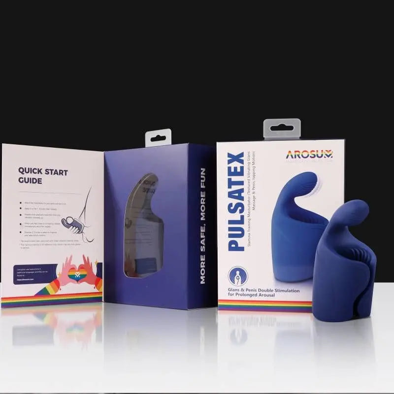 Affordable quality PulsateX Rechargeable Male Shaft and Glans Stimulator  from Arosum by Discreet Intimate Essentials with Discreet Delivery 