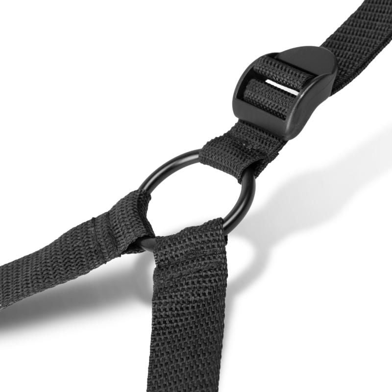Under the bed restraint bondage set adjustable straps and metal ring detail for enhanced bondage play.