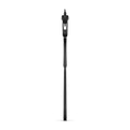 black Wartenberg pinwheel showing its sleek design and aluminum build for intimate exploration.