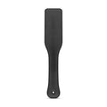 Faux leather BDSM paddle in black, designed for exciting BDSM games with a comfortable grip.