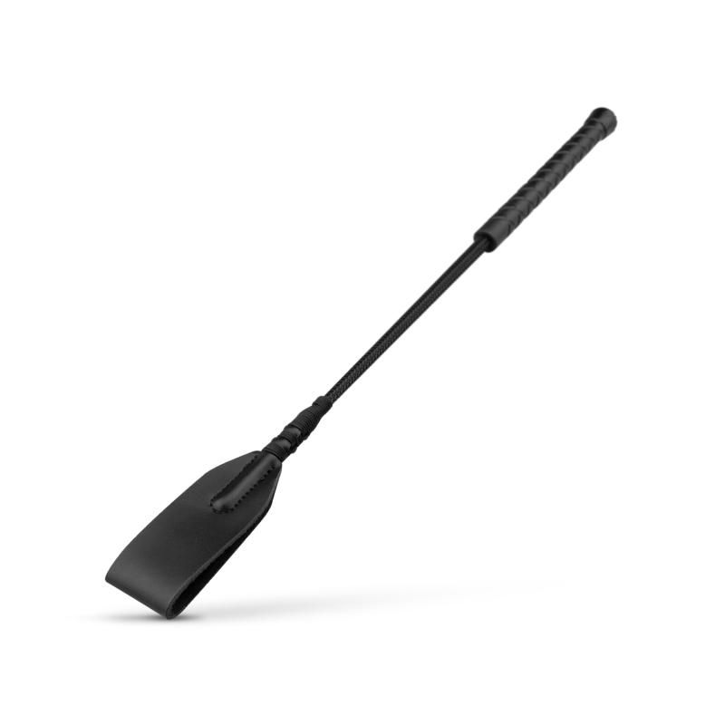 Faux leather BDSM whip designed for playful caresses and thrilling BDSM experiences.