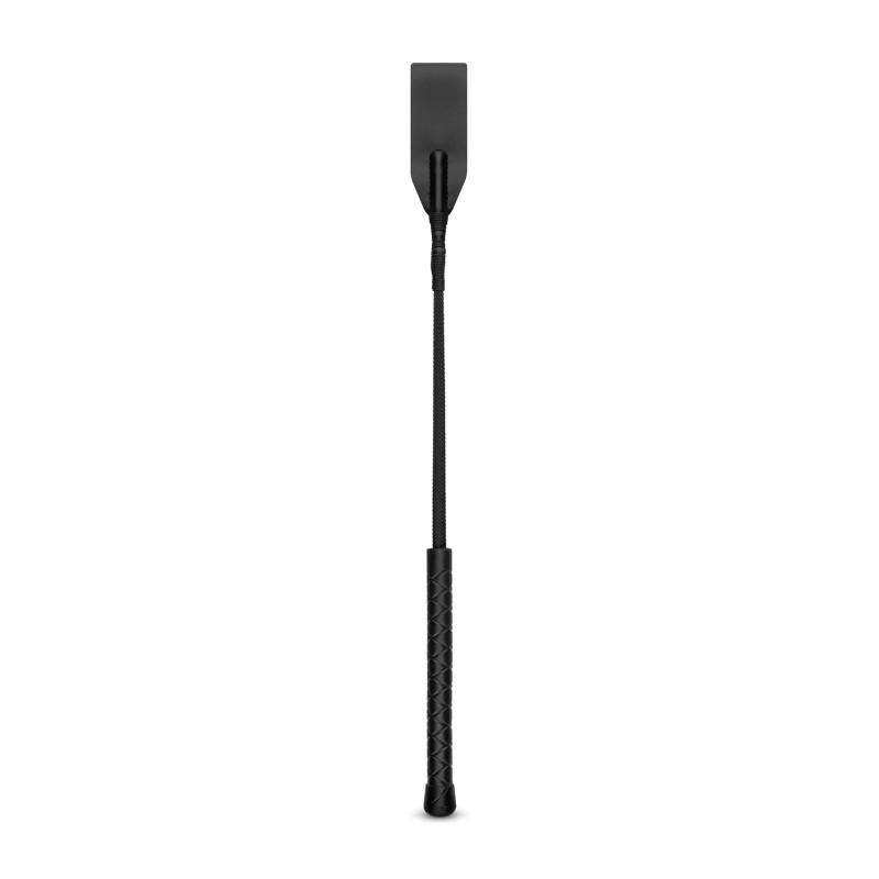 Faux Leather Crop Whip Black is an exciting BDSM whip with a comfortable grip for intimate essentials play.