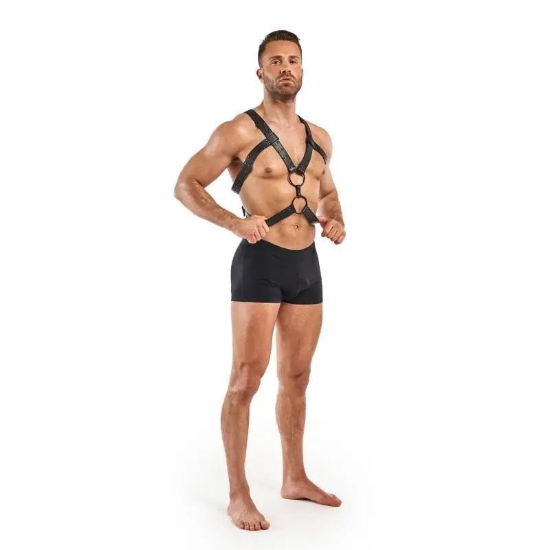 Rocco Bondage Harness Black Bedroom Fantasies Discreet Intimate Essentials.